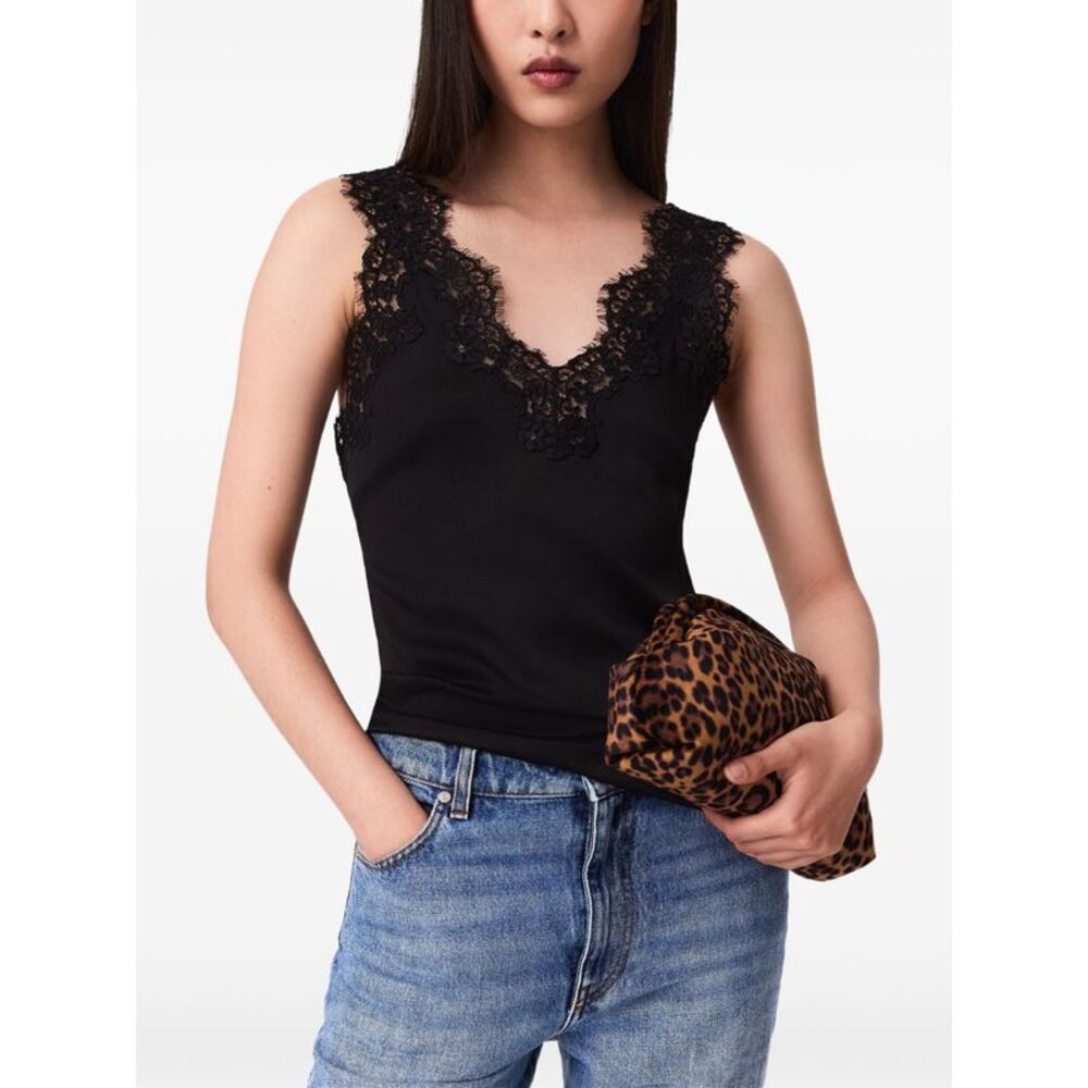 Stella Mccartney Women Lace-Trimmed Top